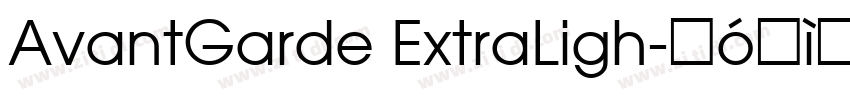 AvantGarde ExtraLigh字体转换